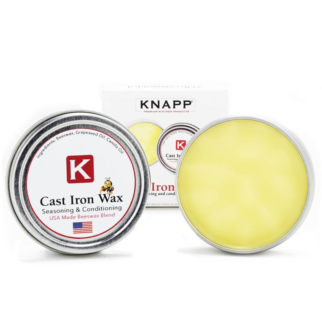 Knapp Made Seasoning Conditioner Natural Oils Restore Cast Iron